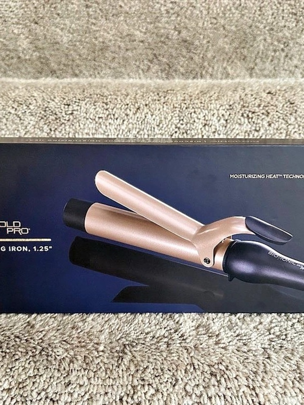 Bio Ionic GoldPro Curling Iron 1.25" Black & Gold